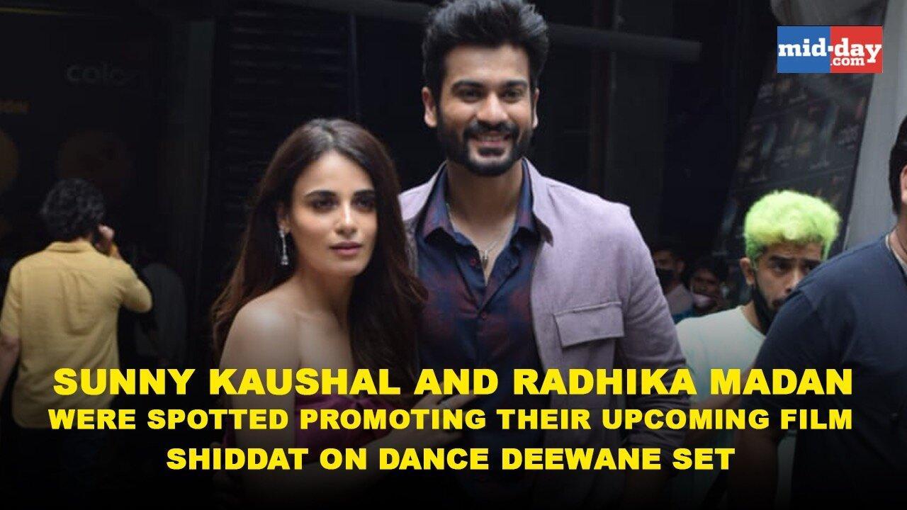 Sunny Kaushal, Radhika Madan spotted promoting 'Shiddat' on Dance Deewane